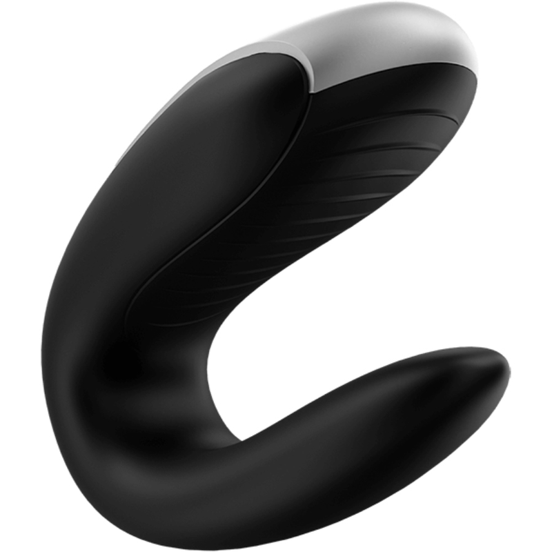 SATISFYER - VIBROMASSEUR COUPLE DOUBLE FUN NOIR