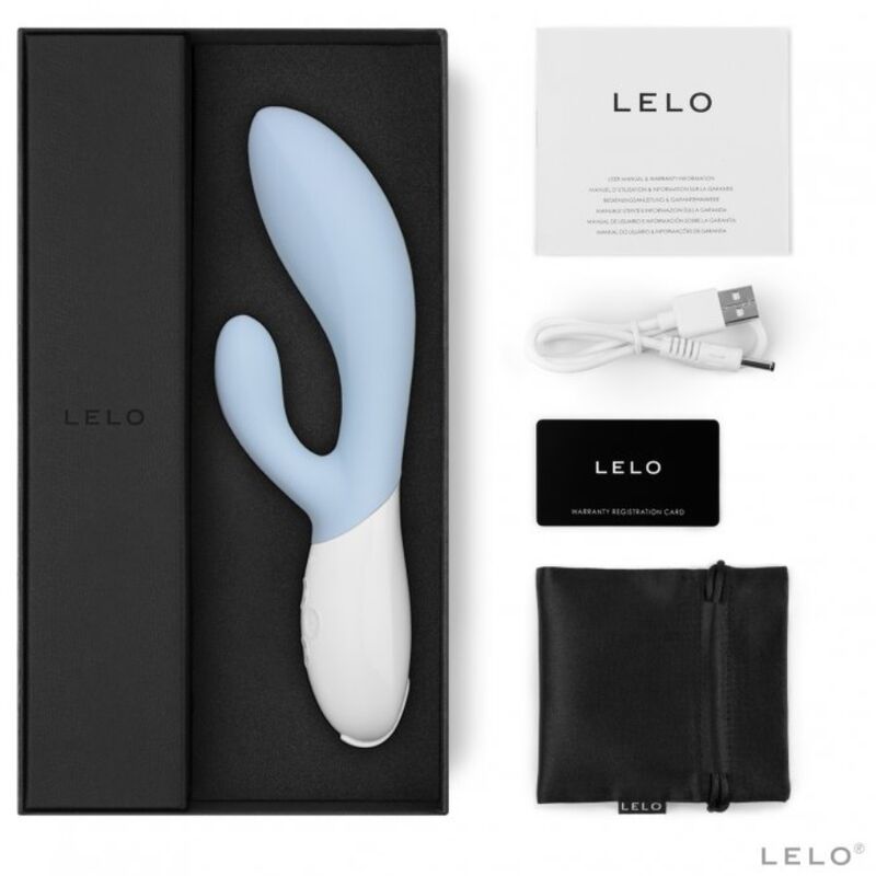 LELO - VIBROMASSEUR RABBIT INA 3 LUXE CELESTE