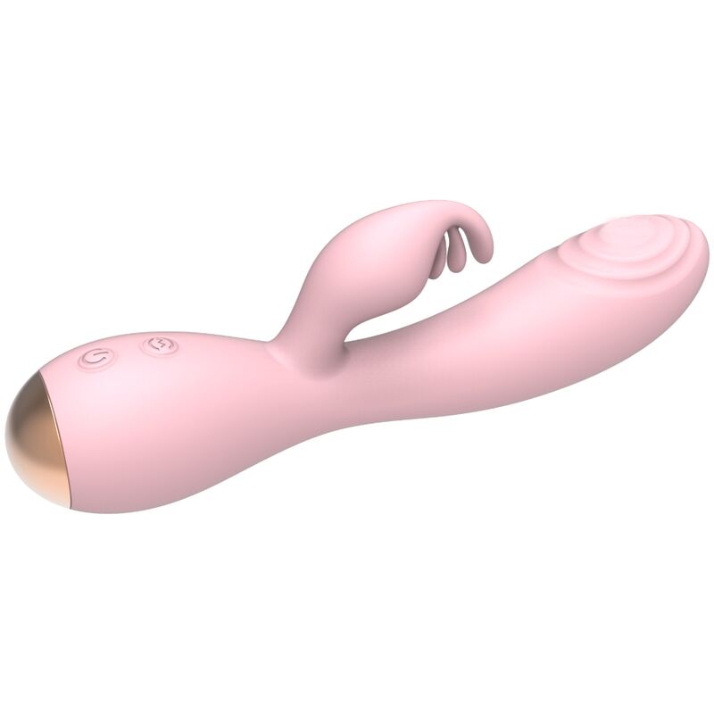 NALONE - VIBROMASSEUR MAGIC STICK AVEC LAPIN - ROSE CLAIR
