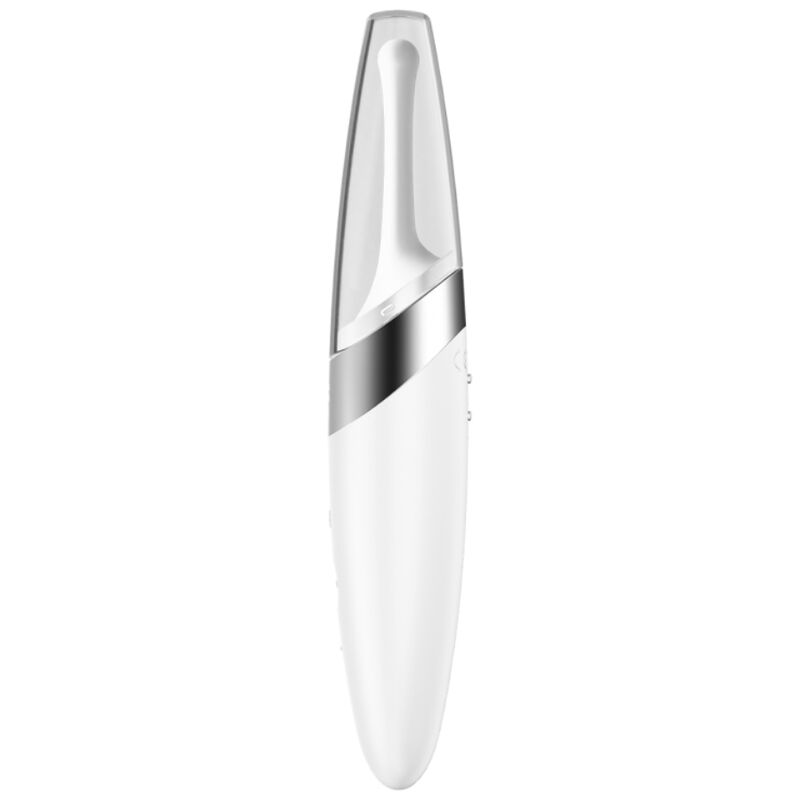 SATISFYER - VIBROMASSEUR POINTE DE CLITORIS TWIRLING DELIGHT BLANC