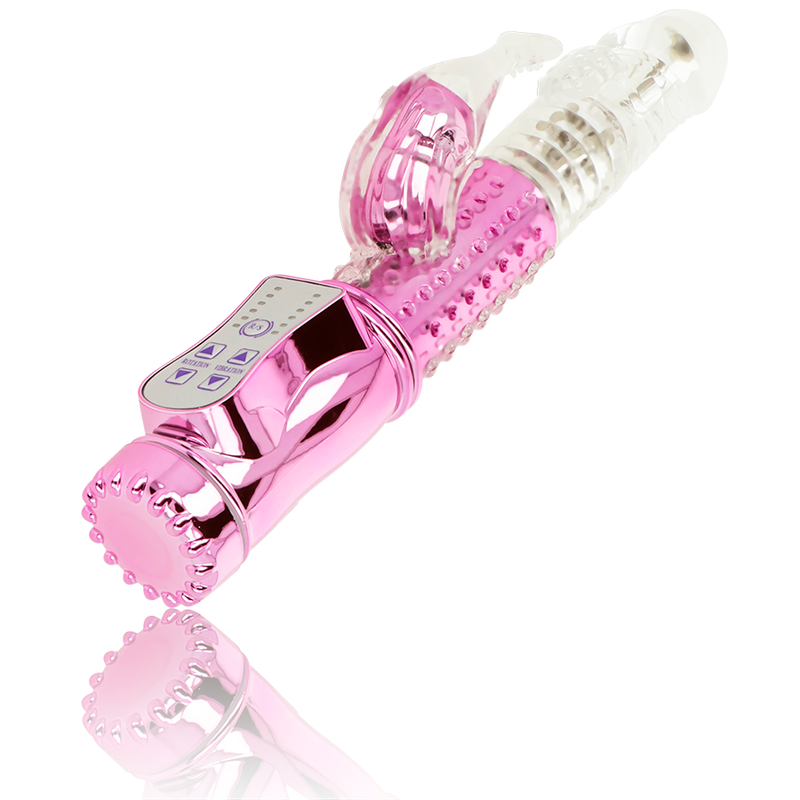 OHMAMA - VIBROMASSEUR RABBIT AVEC FONCTION DE ROTATION ET STIMULATEUR CLITORIDIEN