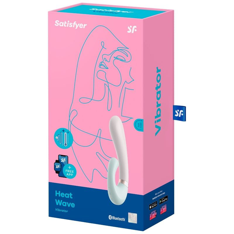 SATISFYER - APPLICATION HEAT WAVE STIMULATEUR CLITORIDIEN ROSE