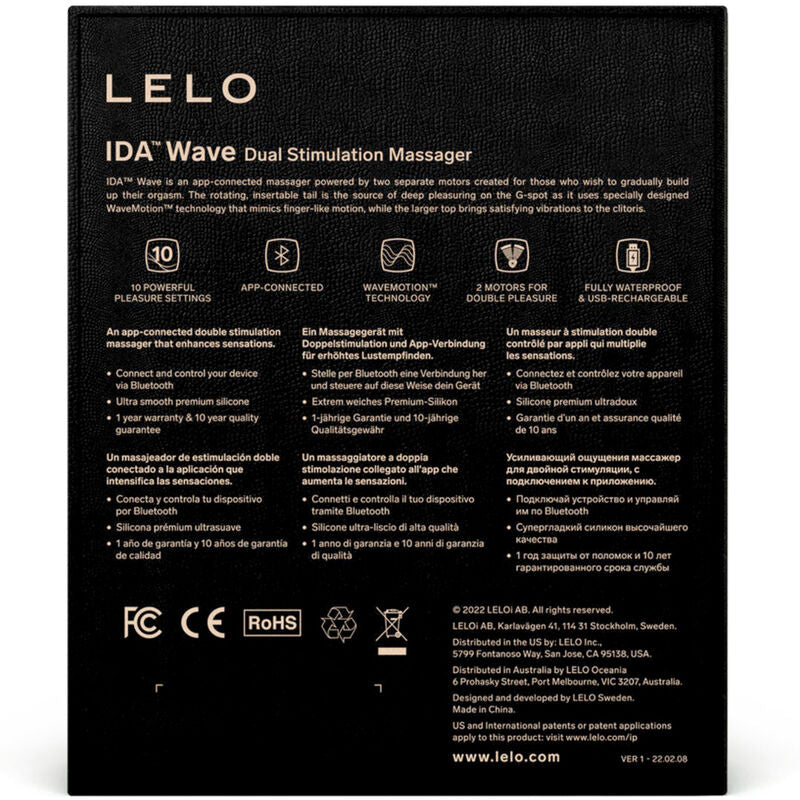 LELO - VIBROMASSEUR POUR COUPLES CORAIL LELO - IDA WAVE