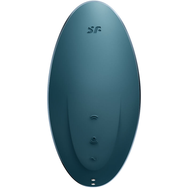SATISFYER - VULVA LOVER 1 STIMULATEUR CLITORIDIEN ET VIBROMASSEUR AIR PULSE BLEU