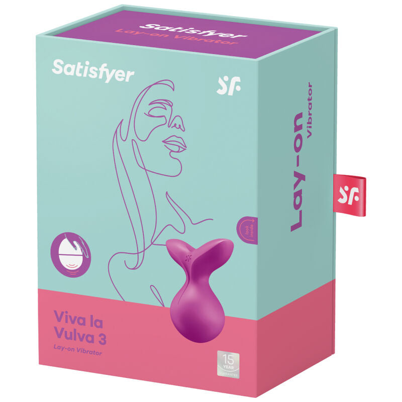 SATISFYER - VIBROMASSEUR POSER VIVA LA VULVA 3 VIOLET