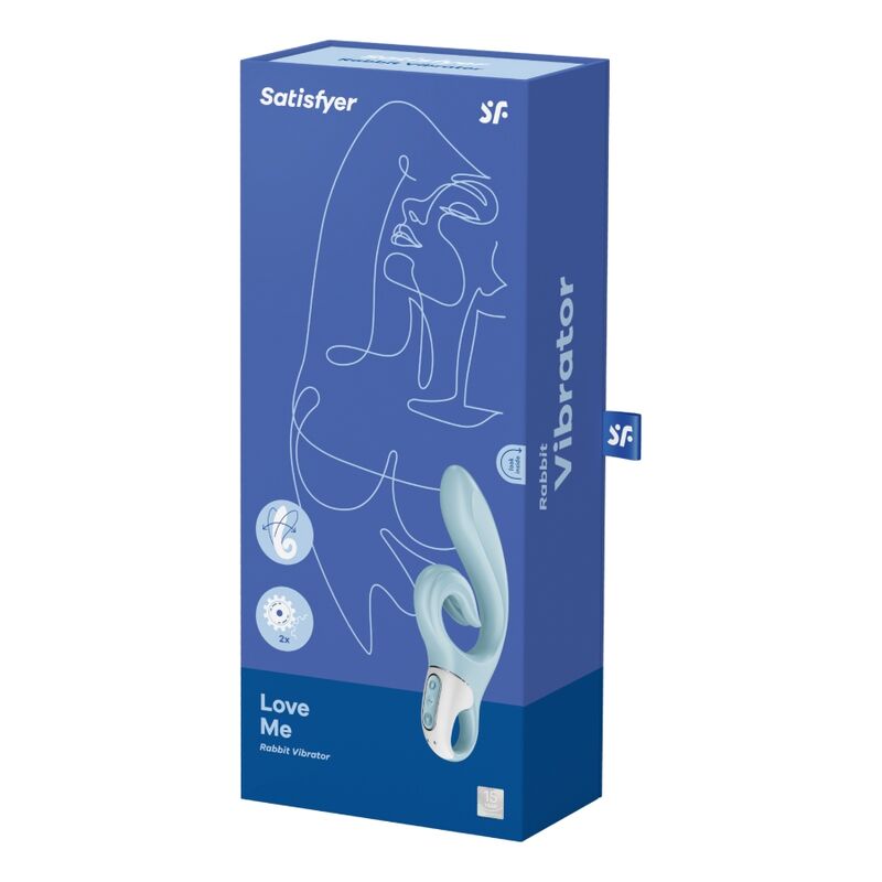 SATISFYER | LOVE ME VIBROMASSEUR RABBIT AVEC VIBRATIONS