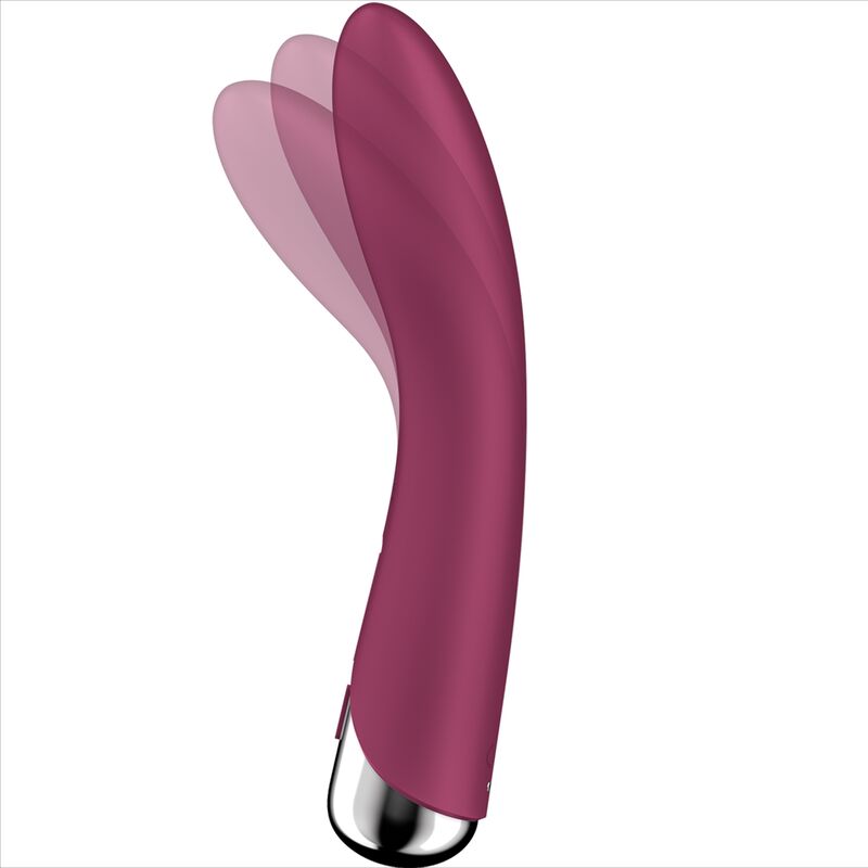 SATISFYER - SPINNING VIBE 1 VIBROMASSEUR ROTATEUR G-SPOT ROUGE