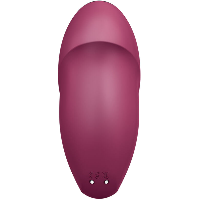 SATISFYER - TAP & CLIMAX 1 STIMULATEUR CLITORIDIEN LAY-ON ROUGE