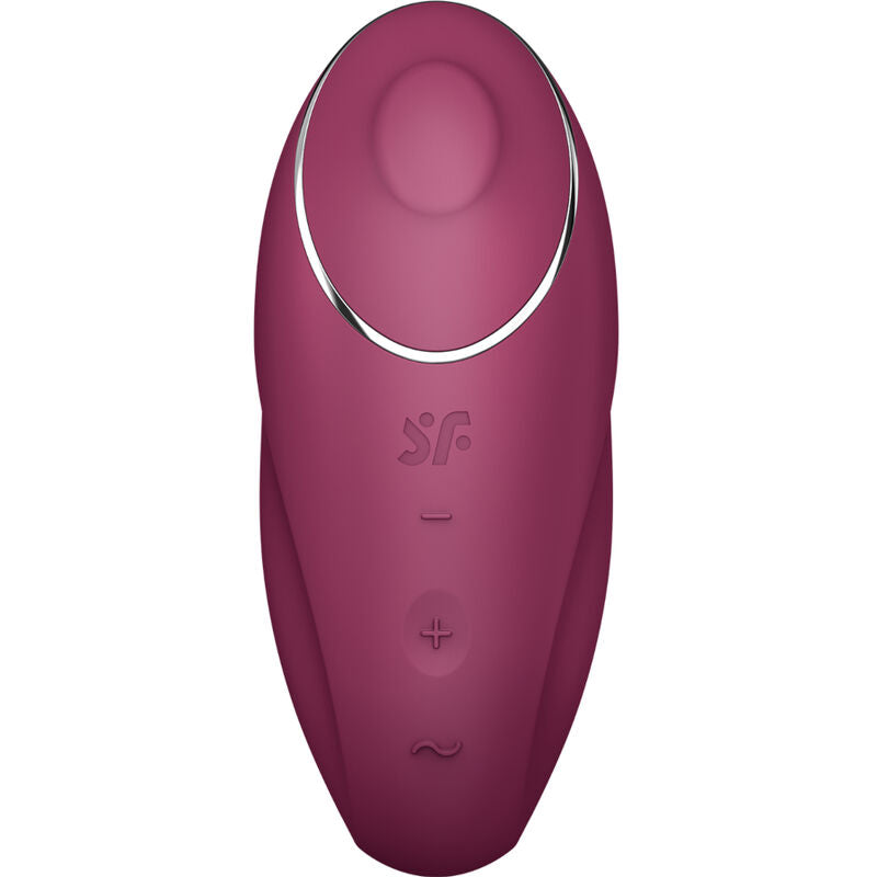 SATISFYER - TAP & CLIMAX 1 STIMULATEUR CLITORIDIEN LAY-ON ROUGE