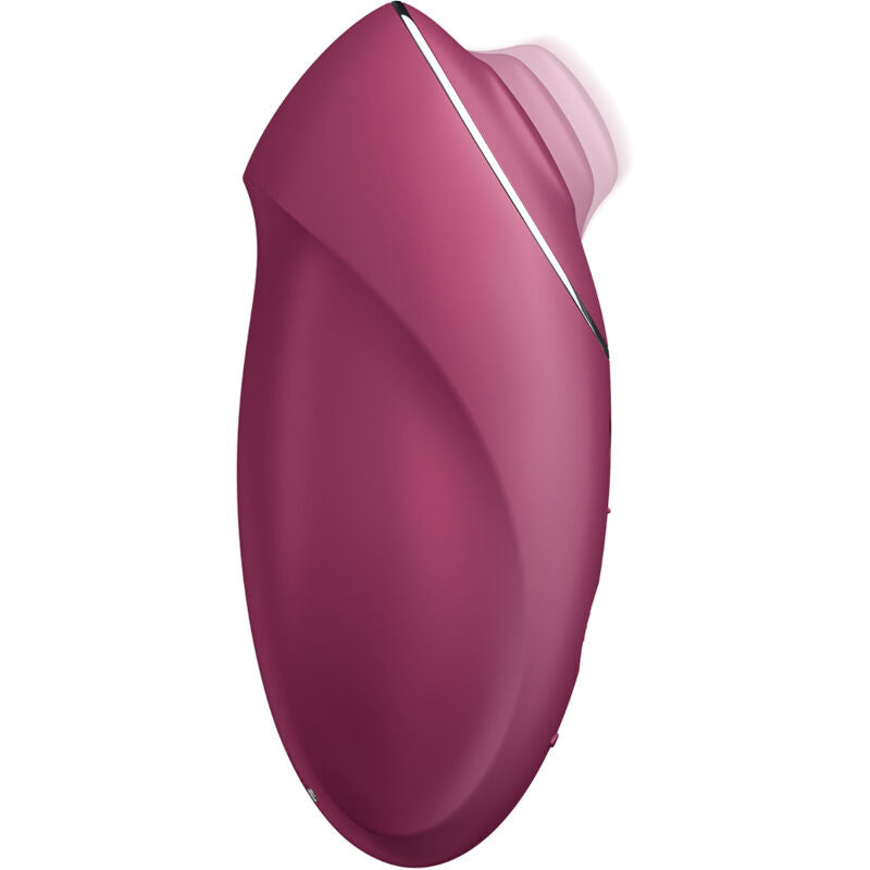SATISFYER - TAP & CLIMAX 1 STIMULATEUR CLITORIDIEN LAY-ON ROUGE