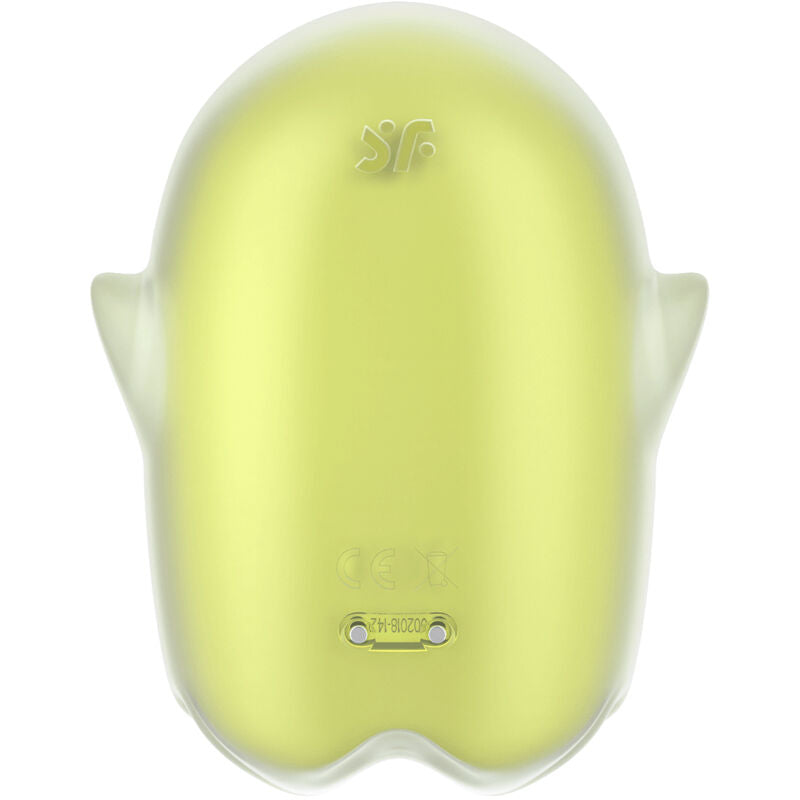 SATISFYER - GLOWING GHOST AIR PULSE & STIMULATEUR CLITORIDIEN JAUNE