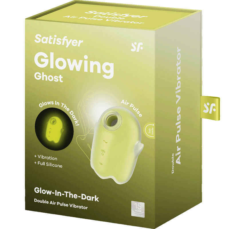 SATISFYER - GLOWING GHOST AIR PULSE & STIMULATEUR CLITORIDIEN JAUNE