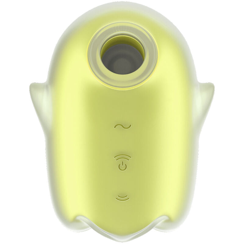 SATISFYER - GLOWING GHOST AIR PULSE & STIMULATEUR CLITORIDIEN JAUNE