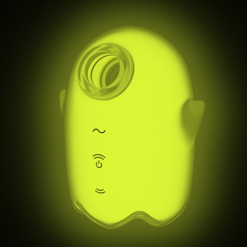 SATISFYER - GLOWING GHOST AIR PULSE & STIMULATEUR CLITORIDIEN JAUNE