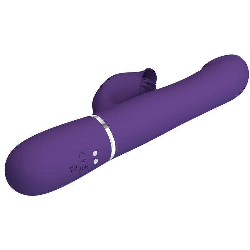 PRETTY LOVE - ZALIN PERLES VIBROMASSEUR RABBIT 4 EN 1 VIOLET