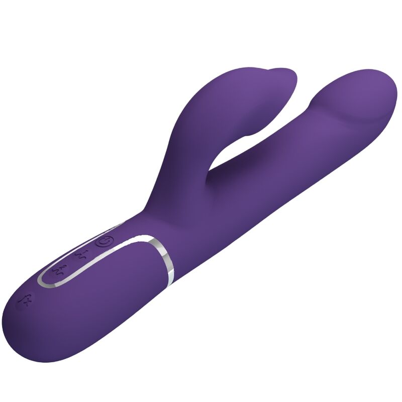 PRETTY LOVE - ZALIN PERLES VIBROMASSEUR RABBIT 4 EN 1 VIOLET