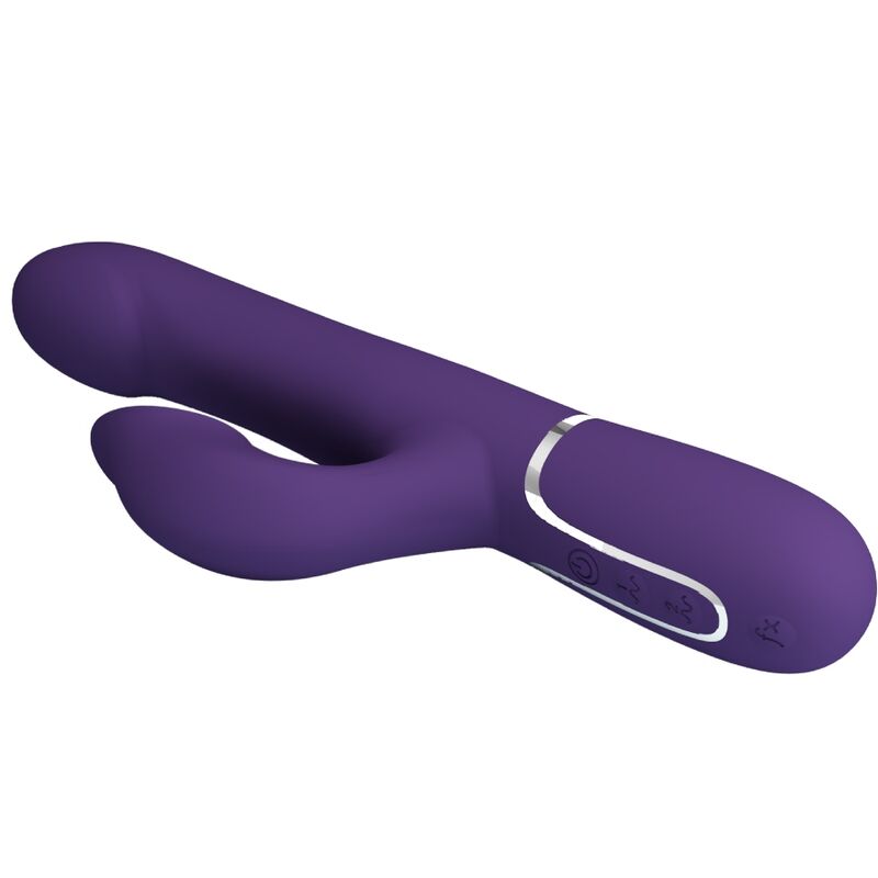 PRETTY LOVE - ZALIN PERLES VIBROMASSEUR RABBIT 4 EN 1 VIOLET