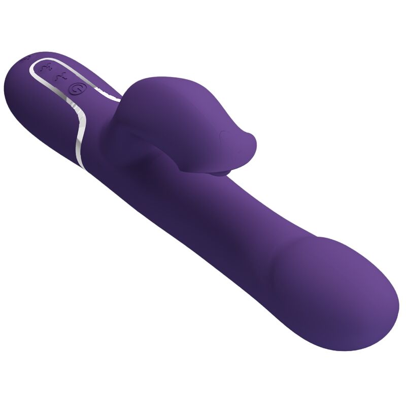 PRETTY LOVE - ZALIN PERLES VIBROMASSEUR RABBIT 4 EN 1 VIOLET