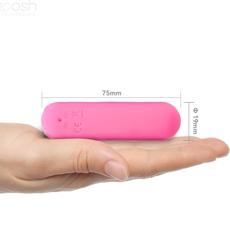 ARMONY - SPLASH JOIE VIBROMASSEUR BULLET TÉLÉCOMMANDE EN SILICONE 10 VIBRATIONS 75 X 19 CM ROSE