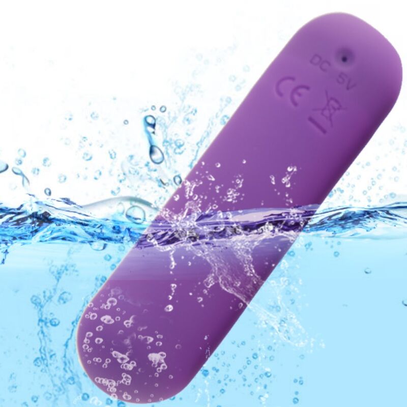 ARMONY - SPLASH JOIE VIBROMASSEUR BULLET TÉLÉCOMMANDE EN SILICONE 10 VIBRATIONS 75 X 19 CM VIOLET