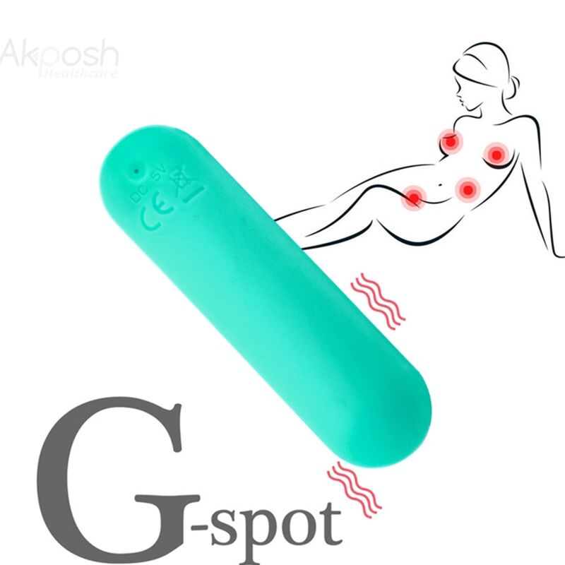 ARMONY - SPLASH JOIE VIBROMASSEUR BULLET TÉLÉCOMMANDE EN SILICONE 10 VIBRATIONS 75 X 19 CM VERT