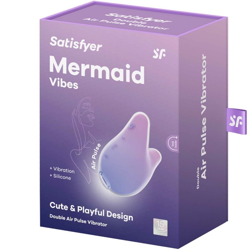 SATISFYER - MERMAID VIBES STIMULATEUR CLITORIDIEN VIOLET ET ROSE