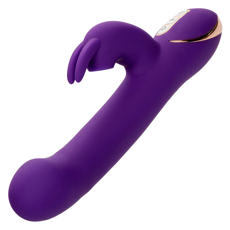CALEXOTICS - JACK RABBIT VIBROMASSEUR ET STIMULATEUR 7 NIVEAUX DE VIBRATION ET ONDES STIMULANTES BLEU