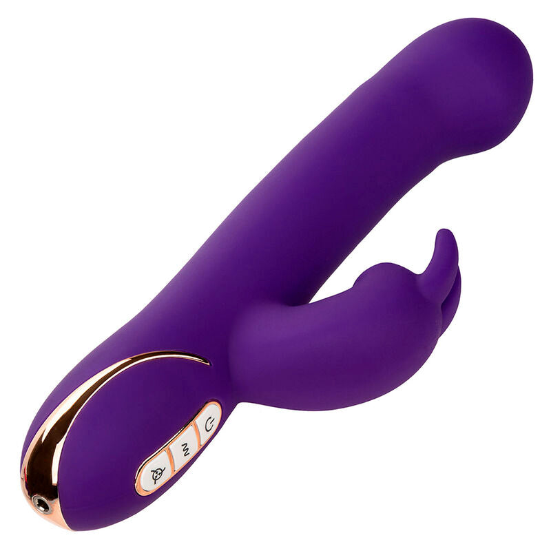 CALEXOTICS - JACK RABBIT VIBROMASSEUR ET STIMULATEUR 7 NIVEAUX DE VIBRATION ET ONDES STIMULANTES BLEU