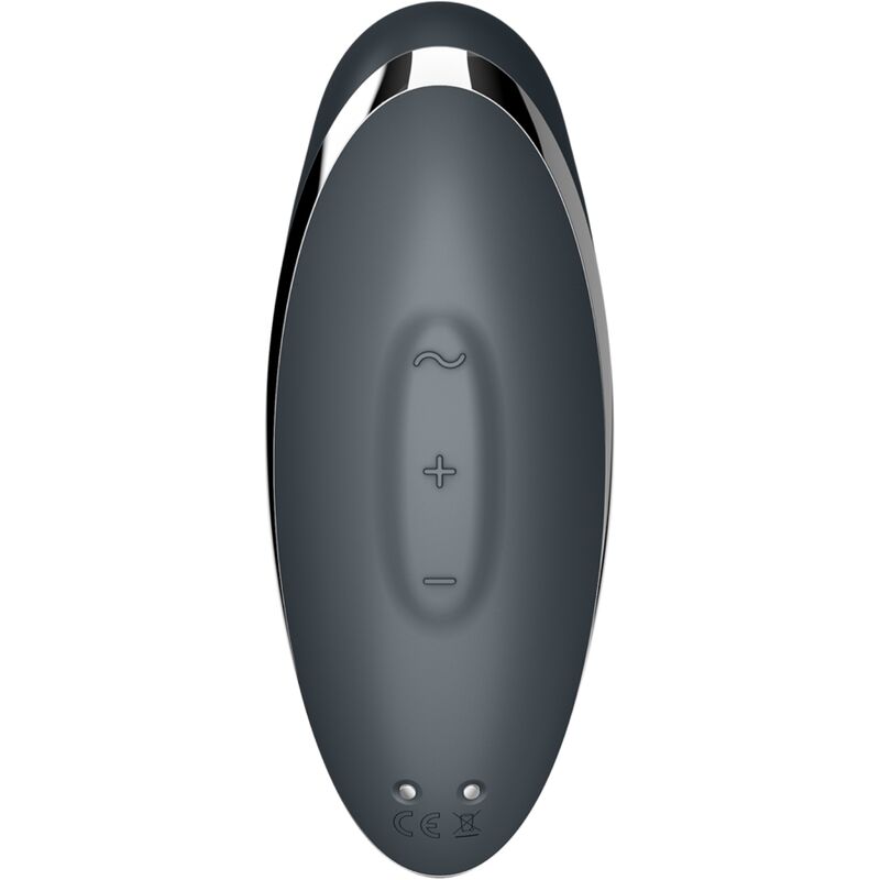 SATISFYER - TAP & CLIMAX 2 STIMULATEUR CLITORIDIEN GRIS