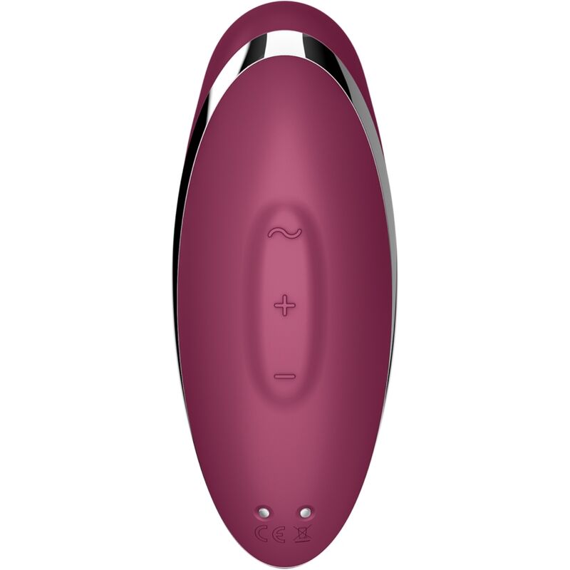 SATISFYER - TAP & CLIMAX 2 STIMULATEUR CLITORIDIEN ROUGE