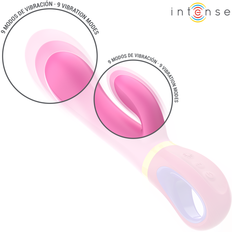 INTENSE - VIBROMASSEUR RABBIT ROSE DAPHNE