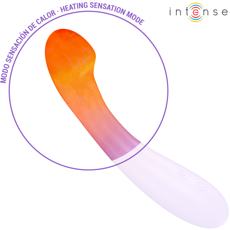 INTENSE - BECKY VIBROMASSEUR 19 CM CHAUFFANT 7 VIBRATIONS VIOLET