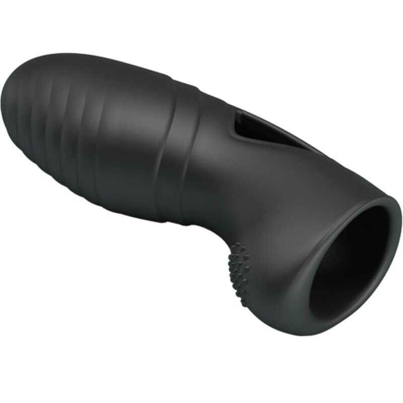 PRETTY LOVE - ALAN VIBROMASSEUR DE DOIGTS EN SILICONE NOIR