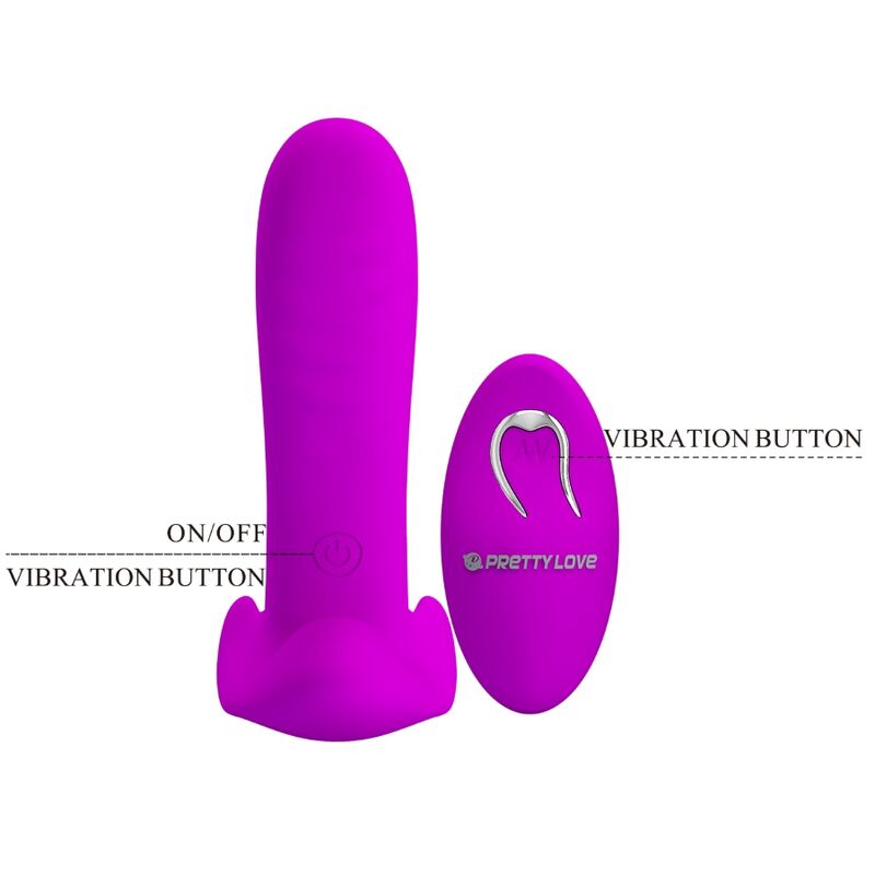 PRETTY LOVE - VIBROMASSEUR 12 VIBRATIONS TÉLÉCOMMANDE VIOLET