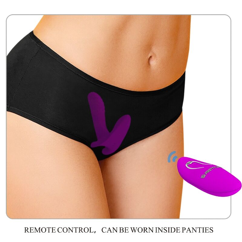 PRETTY LOVE - VIBROMASSEUR 12 VIBRATIONS TÉLÉCOMMANDE VIOLET
