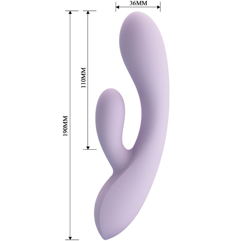 PRETTY LOVE - VIBROMASSEUR RABBIT ROSOLYN 10 VIBRATIONS VIOLET