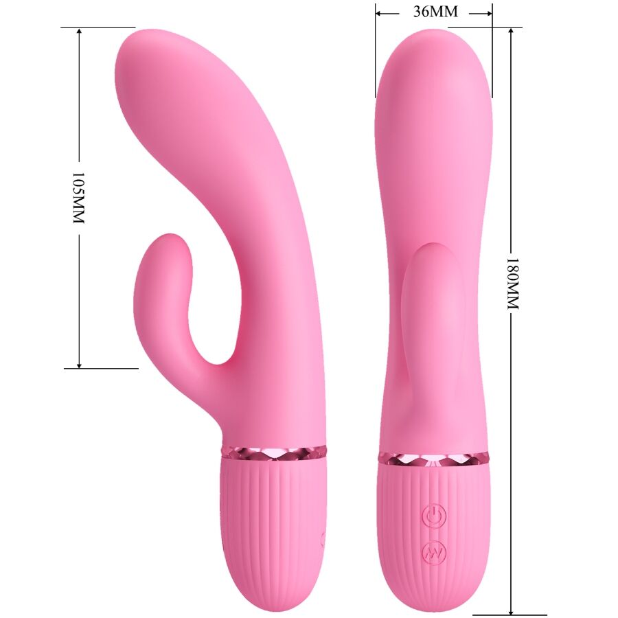PRETTY LOVE - VIBROMASSEUR RABBIT POINT G ROSE