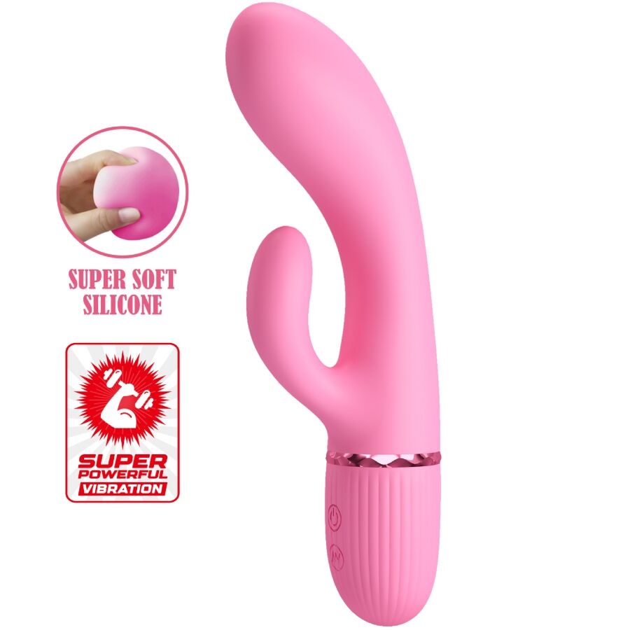PRETTY LOVE - VIBROMASSEUR RABBIT POINT G ROSE