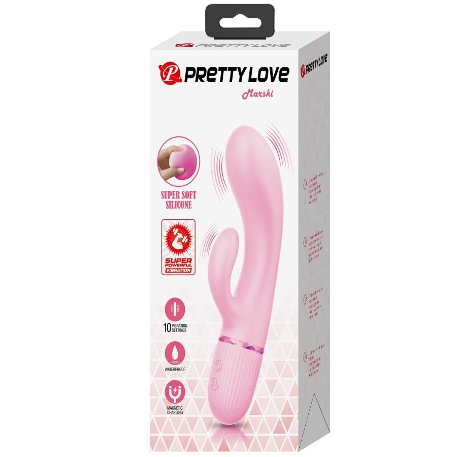 PRETTY LOVE - VIBROMASSEUR RABBIT POINT G ROSE