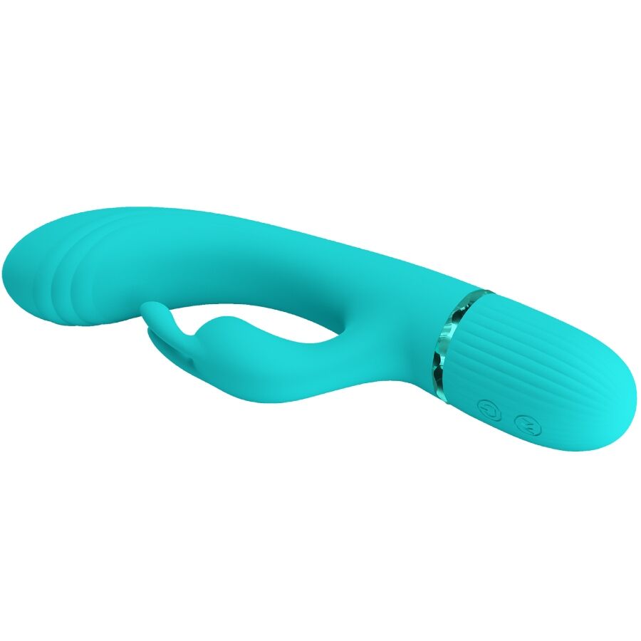 PRETTY LOVE - VIBROMASSEUR RABBIT SCOCCO TURQUOISE
