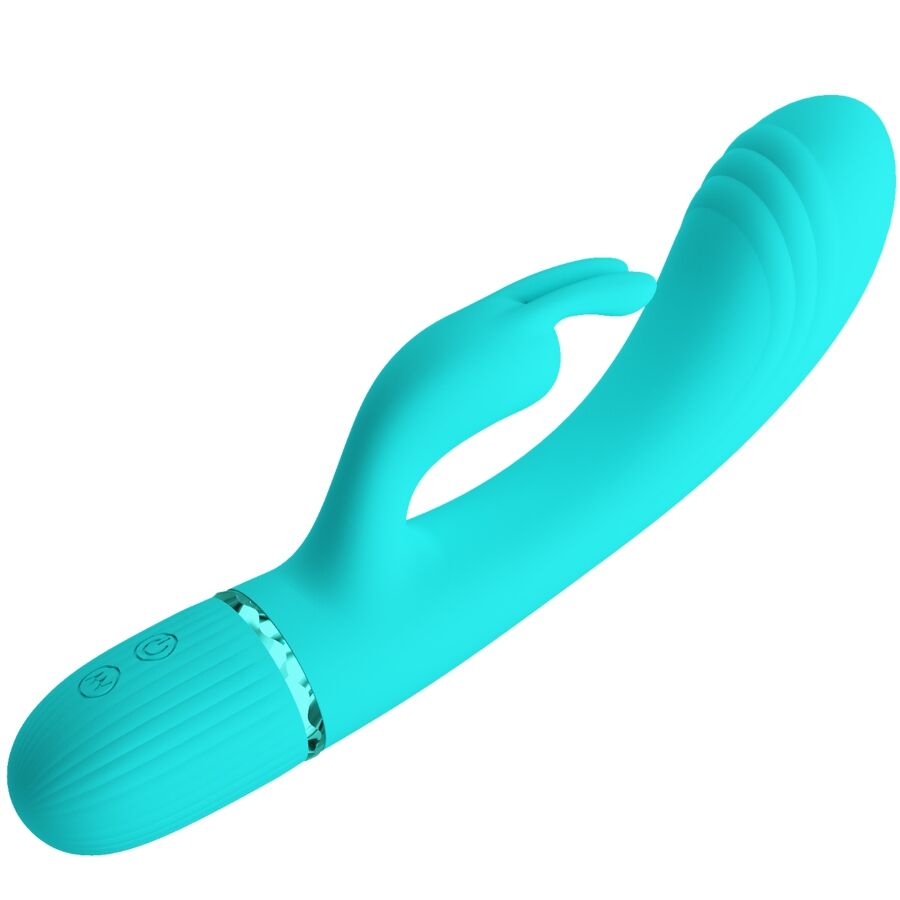 PRETTY LOVE - VIBROMASSEUR RABBIT SCOCCO TURQUOISE