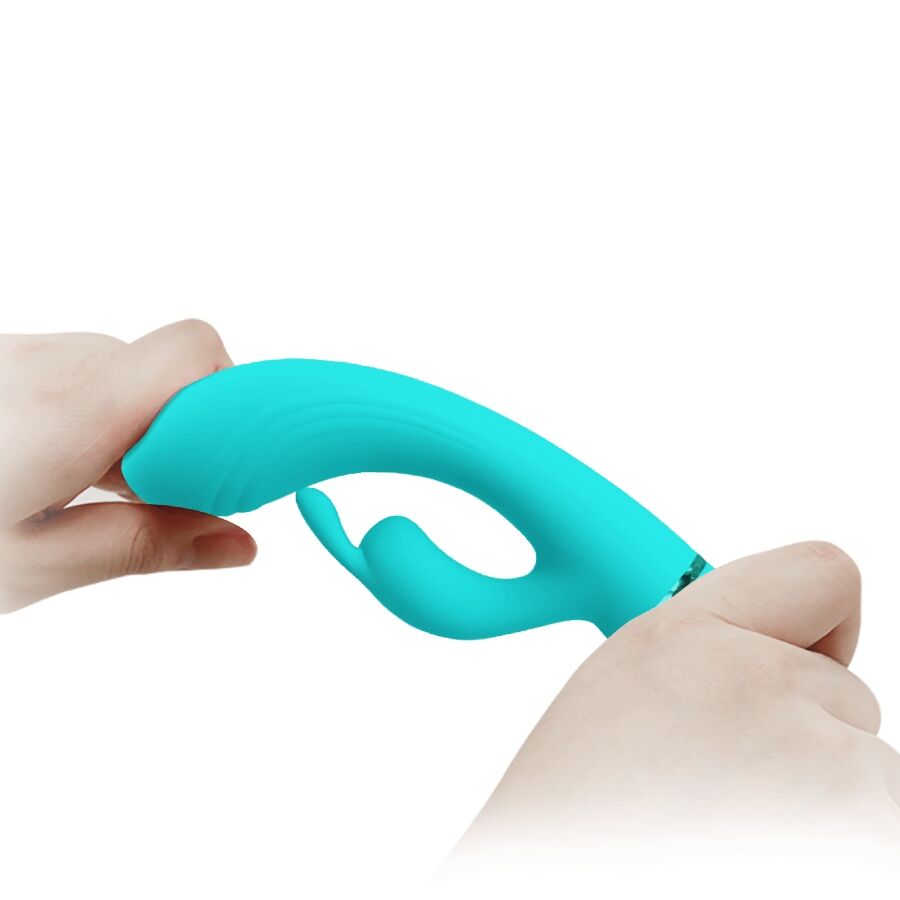 PRETTY LOVE - VIBROMASSEUR RABBIT SCOCCO TURQUOISE