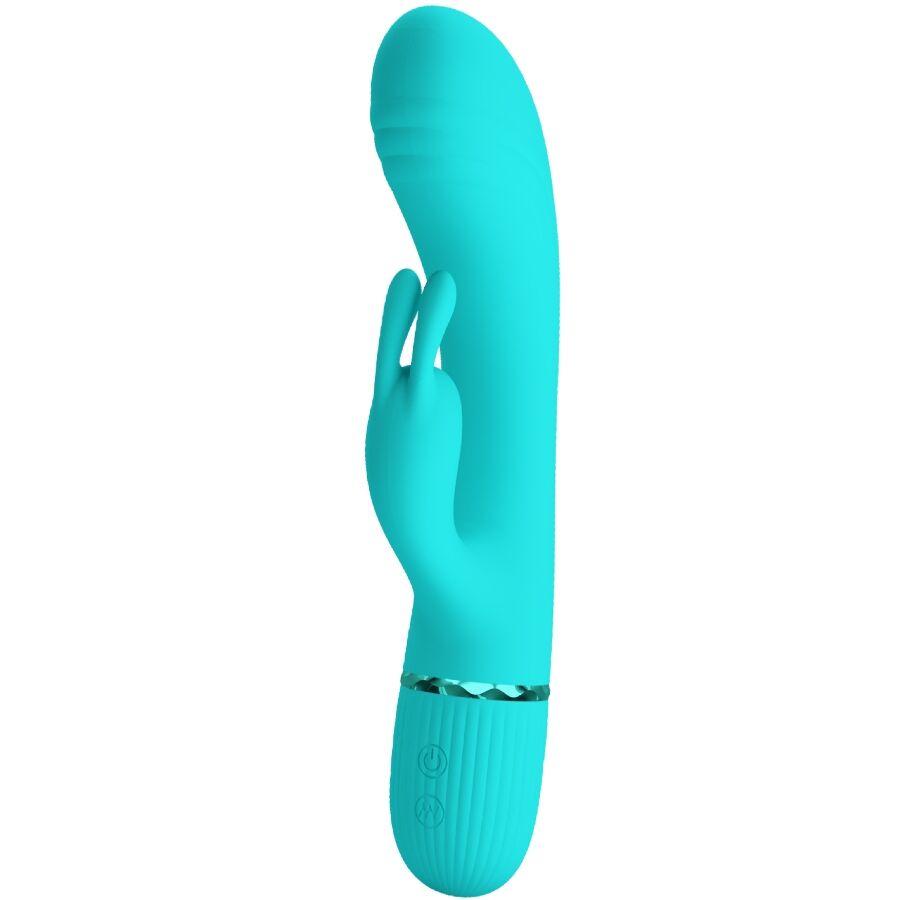 PRETTY LOVE - VIBROMASSEUR RABBIT SCOCCO TURQUOISE