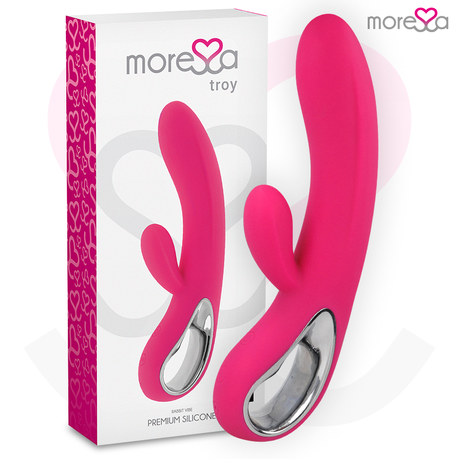 MORESSA - TROY RECHARGEABLE EN SILICONE PREMIUM VIBROMASSEUR RABBIT