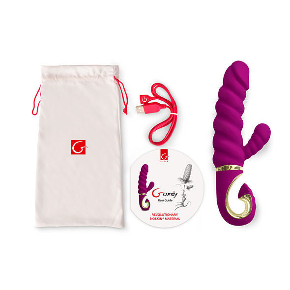 G-VIBE - FUN TOYS VIBROMASSEUR RABBIT G CANDY SWEET FRAMBOISE