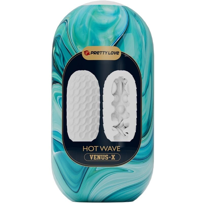 PRETTY LOVE PRETTY LOVE - MASTURBATEUR POUR HOMME EN SILICONE HOT WAVE BLANC