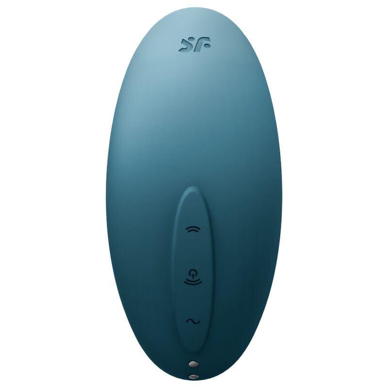 SATISFYER AIR PULSE Bleu SATISFYER - STIMULATEUR CLITORIDIEN ET VIBROMASSEUR VULVA LOVER 2 AIR PULSE BLEU