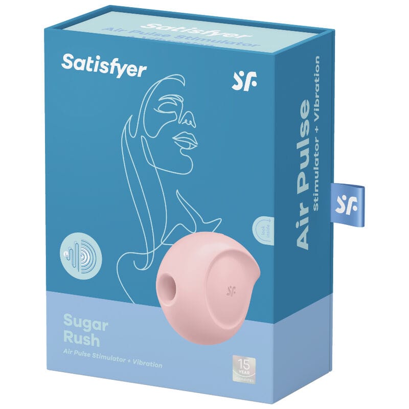 SATISFYER AIR PULSE Rose SATISFYER - STIMULATEUR ET VIBRATEUR D'IMPULSIONS D'AIR SUGAR RUSH ROSE