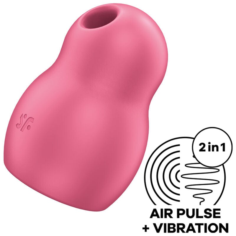 SATISFYER AIR PULSE Rouge SATISFYER - STIMULATEUR ET VIBRATEUR DOUBLE AIR PULSE PRO TO GO 1 ROUGE