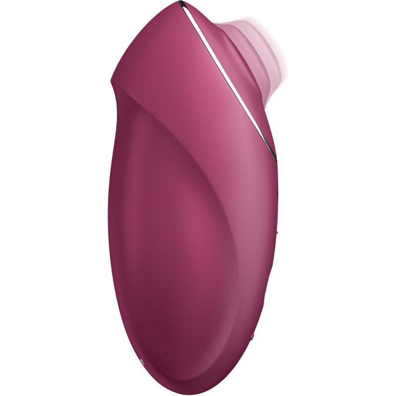 SATISFYER LAYONS SATISFYER - TAP & CLIMAX 1 STIMULATEUR CLITORIDIEN LAY-ON ROUGE